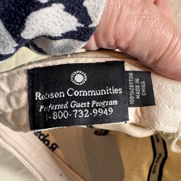 Robson Ranch Communities Preferred Guest Baseball Cap Cream Light Tan NEW - Picture 6 of 7
